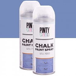 Фарба-аерозоль на водній основі Chalk-finish, Синій індиго, 400 мл, PINTYPLUS
