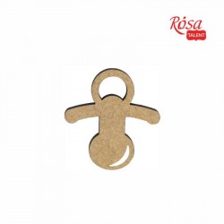 Міні-заготовка „Пустушка“, МДФ, 4,8х5,0 см, ROSA TALENT