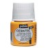 Фарба-емаль лакова непрозора (вр.сушки 8год.)Ceramic 45мл  ЖОВТО-ПОМАРАНЧЕВИЙ