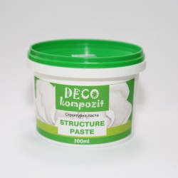 Паста структурна дрібнозерниста "ART Kompozit", білий, 0,3 л