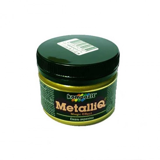 Емаль акрилова METALLIQ "Kompozit" (римське золото, 0,1 кг) Емаль акрилова METALLIQ "Kompozit" (римське золото, 0,1 кг)