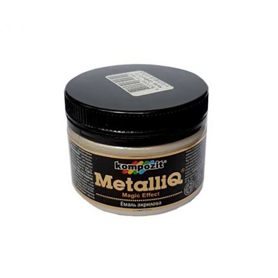 Емаль акрилова METALLIQ "Kompozit" (срібло, 0,1 кг) Емаль акрилова METALLIQ "Kompozit" (срібло, 0,1 кг)