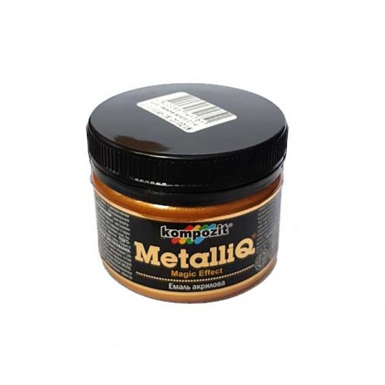 Емаль акрилова METALLIQ "Kompozit" (червоне золото, 0,1 кг) Емаль акрилова METALLIQ "Kompozit" (червоне золото, 0,1 кг)