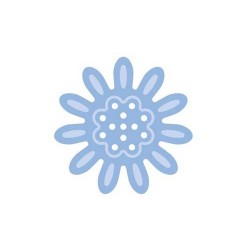 Компостер фигурный силуэтный с эмбоссингом 5см "Маргаритка"