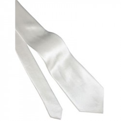 Галстук женский шелковый высокое качество IDEEN 32г/м2 140х8см БЕЛЫЙ Галстук женский шелковый высокое качество IDEEN 32г/м2 140х8см БЕЛЫЙ