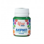 Акрил для декору, Зелений, глянцевий, 20 мл, ROSA TALENT