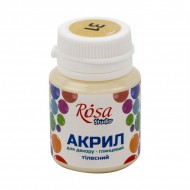 Акрил для декору, Тілесний, глянцевий, 20 мл, ROSA TALENT