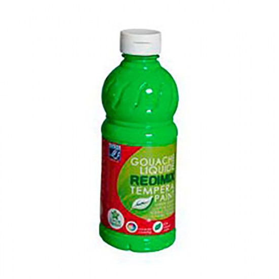 Lefranc фарба гуашева флюоресцентна Redimix Fluorescent 500 мл, Green (Зелений)