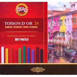 Крейда-пастель суха TOISON D'OR, 24 кол.