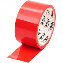 Стрічка клейка пакувальна 48мм*35м, 40 мкм червона, Axent
