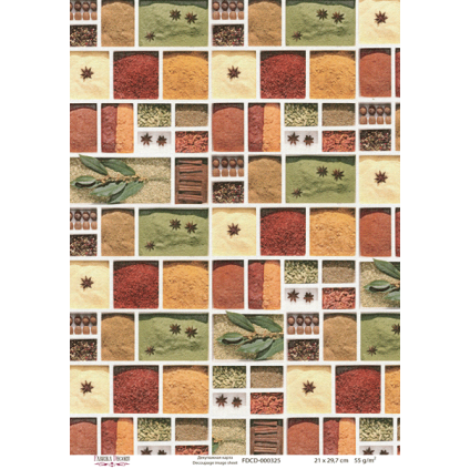 Декупажна карта #0325, 21x30см, Фабрика Декору Декупажна карта #0325, 21x30см, Фабрика Декору