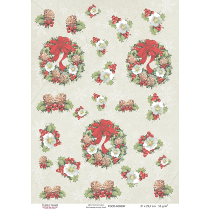 Декупажна карта #0297, 21x30см, Фабрика Декору Декупажна карта #0297, 21x30см, Фабрика Декору