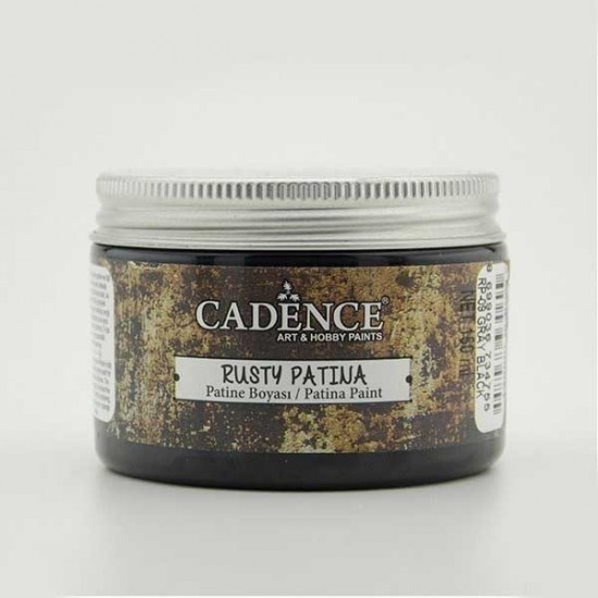 Cadence фарба-патина для створення ефекту зістарення, Rusty Patinа, 150 мл, Сіро-чорний
