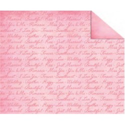 RR Картон дизайнерский двусторонний "Свадьба. Розы"  300г 20х30см мотив  НАДПИСИ НА РОЗОВОМ RR Картон дизайнерский двусторонний "Свадьба. Розы"  300г 20х30см мотив  НАДПИСИ НА РОЗОВОМ