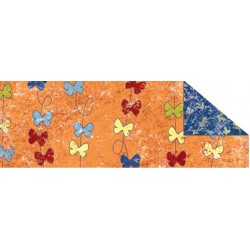 RR Картон дизайнерский двусторонний  "Парадис" 300г 20х30см ОРАНЖЕВЫЙ мотив БАБОЧКИ RR Картон дизайнерский двусторонний  "Парадис" 300г 20х30см ОРАНЖЕВЫЙ мотив БАБОЧКИ