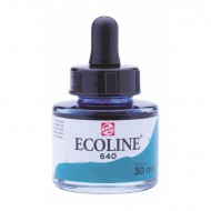 640 Фарба акварельна рідка з піпеткою Ecoline, Зелено-синя, 30 мл, Royal Talens 640 Фарба акварельна рідка з піпеткою Ecoline, Зелено-синя, 30 мл, Royal Talens