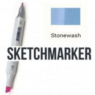 B53 Маркер спиртовий двосторонній, Stonewash (Пемза), SKETCHMARKER