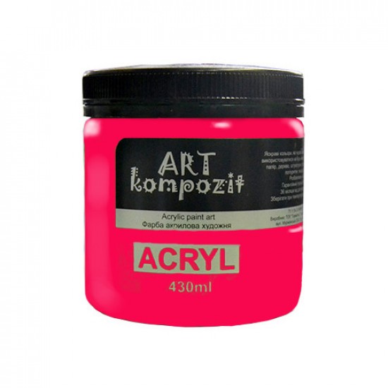 Фарба художня "ART Kompozit" (554 флуоресцентний рожевий , 0,43 л)