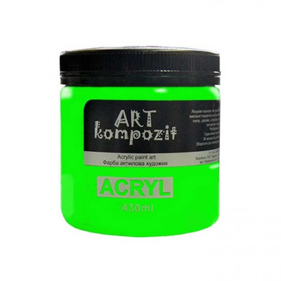 Фарба художня "ART Kompozit" (551 флуоресцентний зелений , 0,43 л)