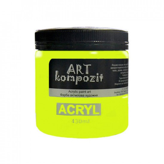 Фарба художня "ART Kompozit" (552 флуоресцентний салатовий , 0,43 л)