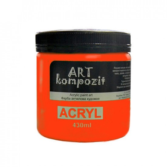 Фарба художня "ART Kompozit" (553 флуоресцентний помаранчевий , 0,43 л)