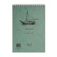 Альбом для ескізів на спіралі AUTHENTIC А5, 80г/м2, 70л, білий колір, SMILTAINIS