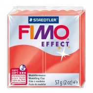 Пластика Effect, Червона напівпрозора, 57г, Fimo