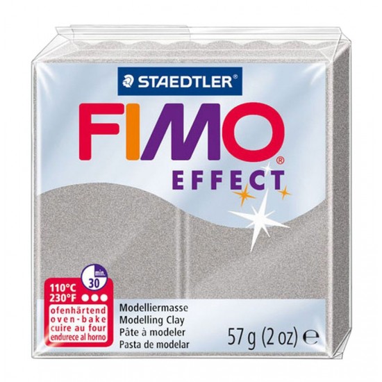 Пластика Effect, Срібна перламутрова, 57г, Fimo