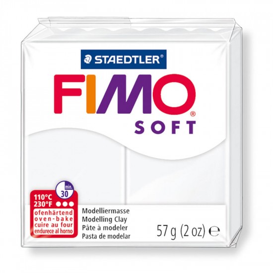 Пластика Soft, Біла, 57г, Fimo