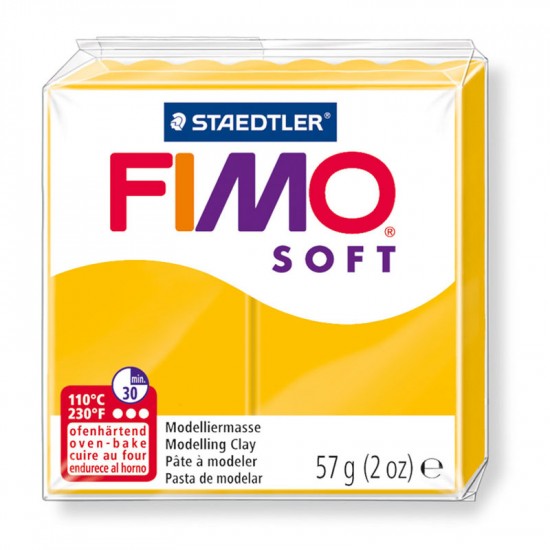 Пластика Soft, Жовта, 57г, Fimo