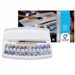Набір акварельних фарб, VAN GOGH Specialty, 12*10 мл+ пензлик, пластик, Royal Talens