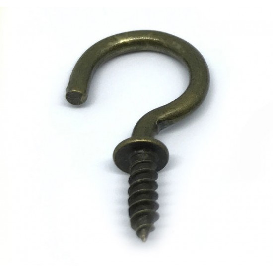 Крючок для ключей, Цвет старая латунь, 29*13 мм
