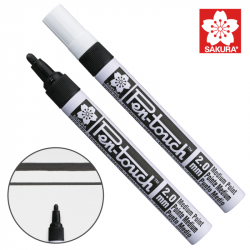 Маркер Pen-Touch Чорний, середній (MEDIUM) 2.0мм, Sakura Маркер Pen-Touch Чорний, середній (MEDIUM) 2.0мм, Sakura