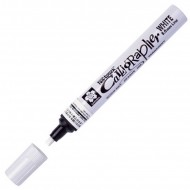 Маркер Pen-Touch Calligraphy Білий, середній (MEDIUM) 5.0мм, Sakura