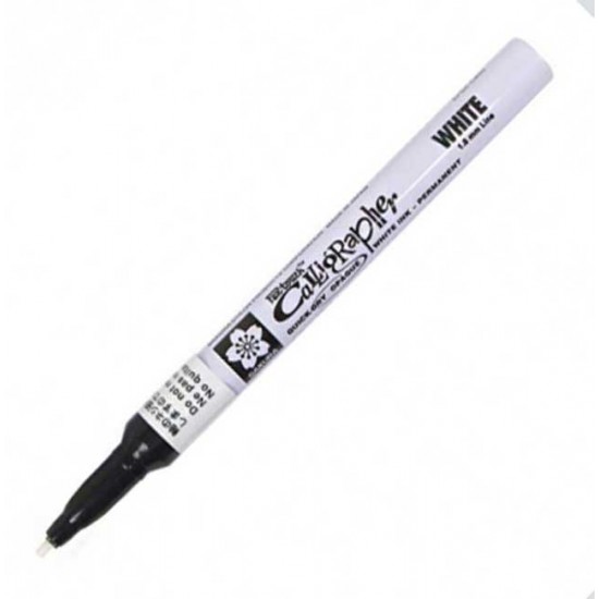 Маркер Pen-Touch Calligraphy Білий, тонкий (FINE) 1.8мм, Sakura