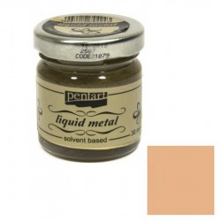 Фарба з ефектом рідкого металу, на основі розчинника, Мідь, 30мл, Pentart Фарба з ефектом рідкого металу, на основі розчинника, Мідь, 30мл, Pentart