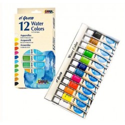 Набір акварелі в тубах "El Greco" в картон короб.(12колх12мл Набір акварелі в тубах "El Greco" в картон короб.(12колх12мл
