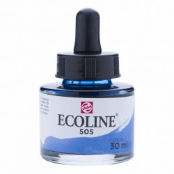 505 Фарба акварельна рідка з піпеткою Ecoline, Ультрамарин світлий, 30мл, Royal Talens