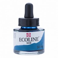 508 Фарба акварельна рідка з піпеткою Ecoline, Пруська лазур, 30мл, Royal Talens