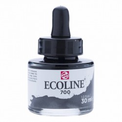 700 Фарба акварельна рідка з піпеткою Ecoline, Чорний, 30 мл, Royal Talens