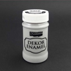 Фарба акрилова "Dekor Enamel", глянцева, Сіра, 100мл, Pentart