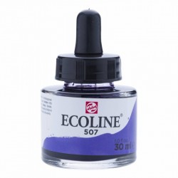 507 Фарба акварельна рідка з піпеткою Ecoline, Ультрамарин фіолетовий, 30 мл, Royal Talens