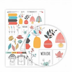 Папір дизайнерський односторонній „Magic flowers“ 9, 21х29,7 см, глянцевий, 250 г/м2, ROSA TALENT Папір дизайнерський односторонній „Magic flowers“ 9, 21х29,7 см, глянцевий, 250 г/м2, ROSA TALENT