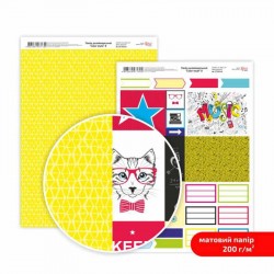 Папір дизайнерський двосторонній матовий „Color style“ 8, 21х29,7 см, 200 г/м2, ROSA TALENT Папір дизайнерський двосторонній матовий „Color style“ 8, 21х29,7 см, 200 г/м2, ROSA TALENT