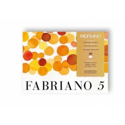 Fabriano Блок для акварелі Fabriano 5, 23*31 см, 300 г/м.кв, 20 л, середнє зерно, 50% бавовна