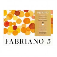 Fabriano Блок для акварелі Fabriano 5, 31*41 см, 300 г/м.кв, 20 л, середнє зерно, 50% бавовна
