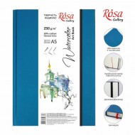 Блокнот для акварелі Unica by Fabriano, А5, 250г/м2, 32 л, папір білий, Бірюза, ROSA Gallery