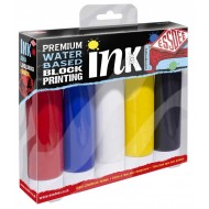 Набір преміальних чорнил для ліногравюри 5 шт, Основні кольори, ESSDEE