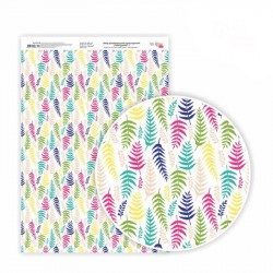 Папір дизайнерський односторонній „Floral garden“ 1, 21х29,7 см, глянцевий, 250 г/м2, ROSA TALENT