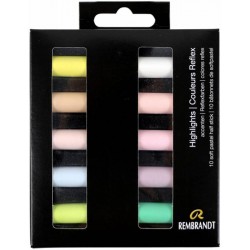 Набір сухої м’якої пастелі Rembrandt, Світлі тони, 10шт, кар.коробка, Royal Talens